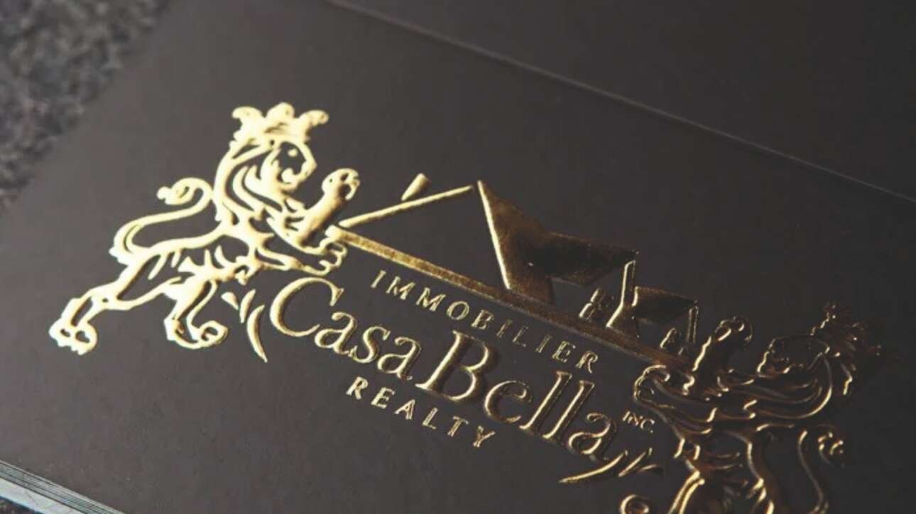 3D UV and Gold Foil Embossed Printing