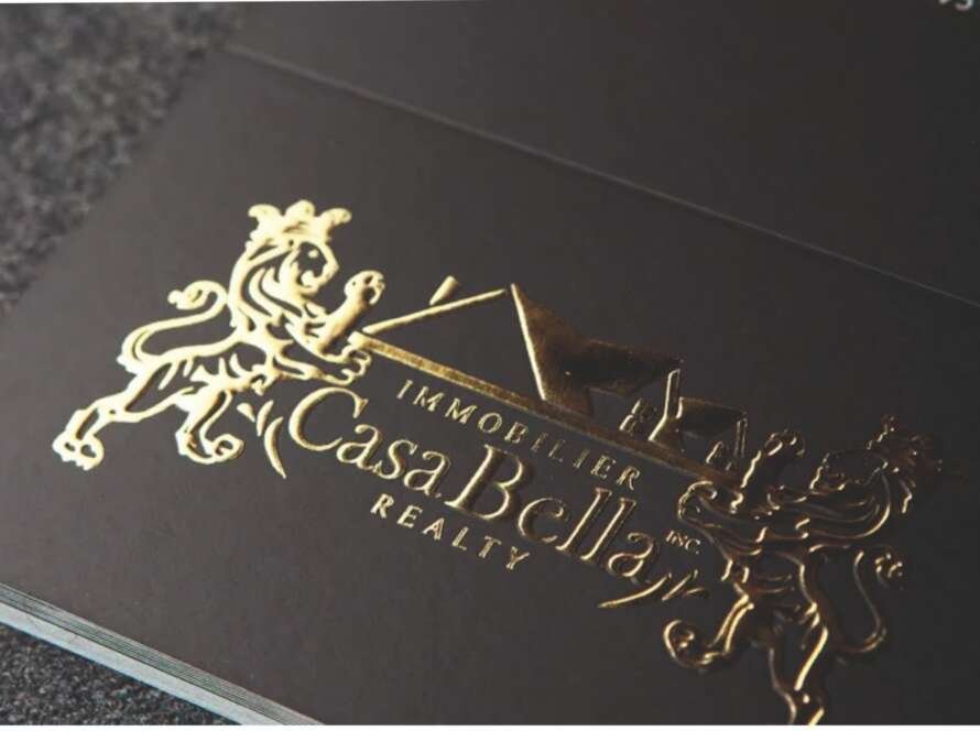 3D UV and Gold Foil Embossed Printing